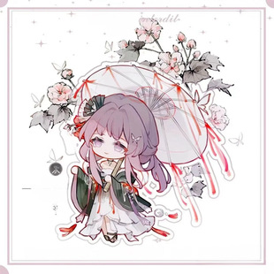 Honkai Star Rail Merchandise Sunday Robin Q Version Small Stand Kafuka Mirror Flow Desktop Ornament