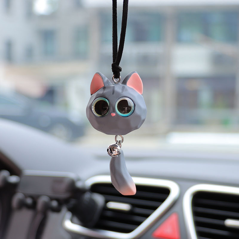 Internet Celebrant New Bell Fox Car Interior Pendant Ornaments Car Rearview Mirror Hanging Pendant Decoration Supplies