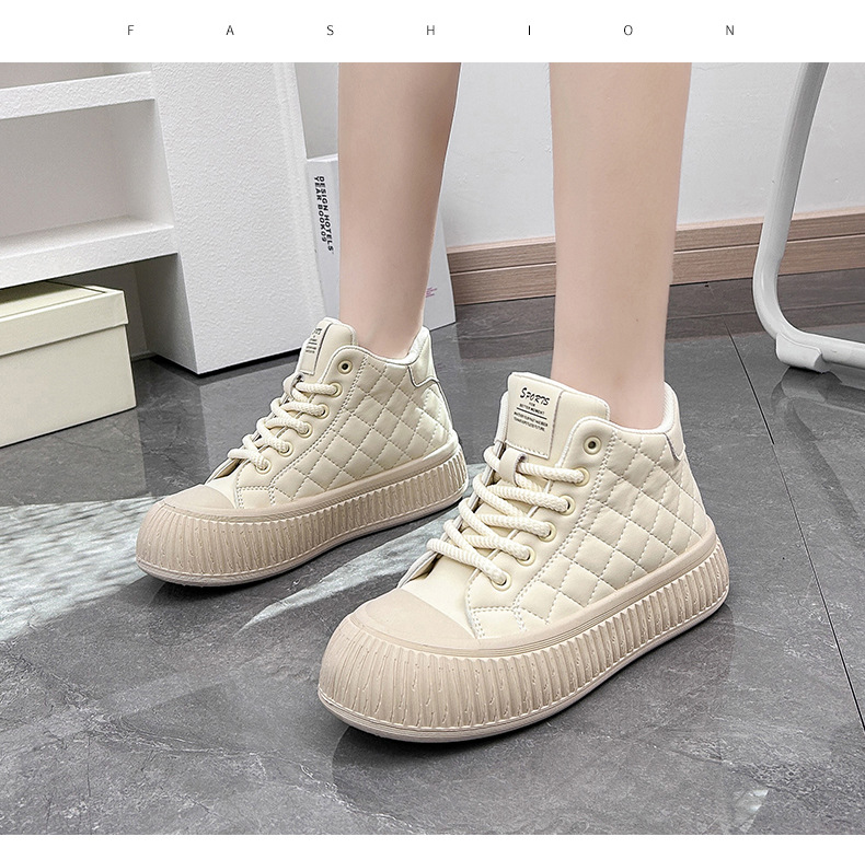 Ventilerande casual sneakers för herr med tjock sula höst_voghion.com