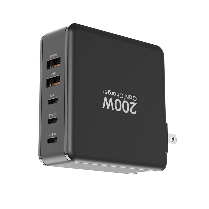 165W Gan Gallium Nitride USB Typec Multi-Port Desktop Charging Travel Charger with Power Adapter Pd Charger