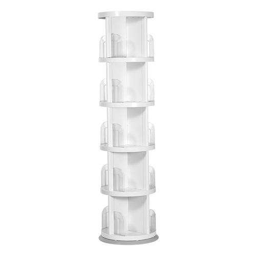 Rotating bookshelf floor standing storage rack children's small bookcase convenient stackable multi-layer book storage rack