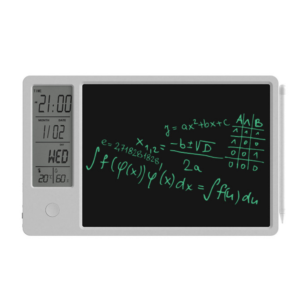Tableta de escritura LCD recargable de 10 pulgadas, tablero de escritura con luz LCD, calendario, tablero de notas de oficina, tablero de mensajes, tablero de dibujo a mano.