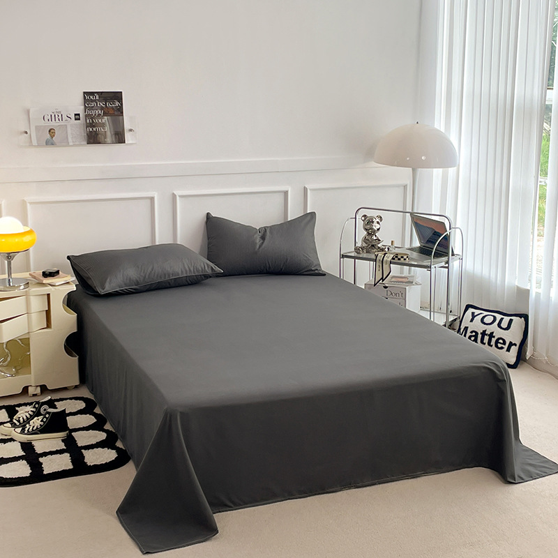 Parure de lit waffle, housse de couette et drap en coton doux_voghion.com