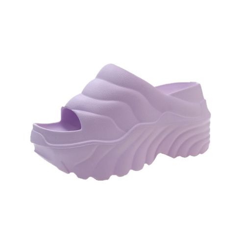 Stiletto Slippers 2024 New Fashion Thick Sole Internet Popularity Slippers 10cm Women's Height Increasing Slippers Outdoor Wear Available INSR