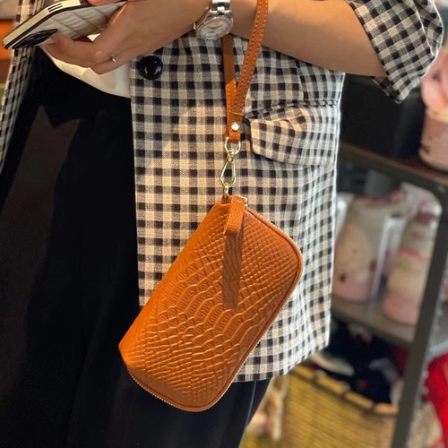 Women's clutch bag  new style trendy genuine leather hand bag women's small bag clutch bag soft leather simple mini small shoulder bag