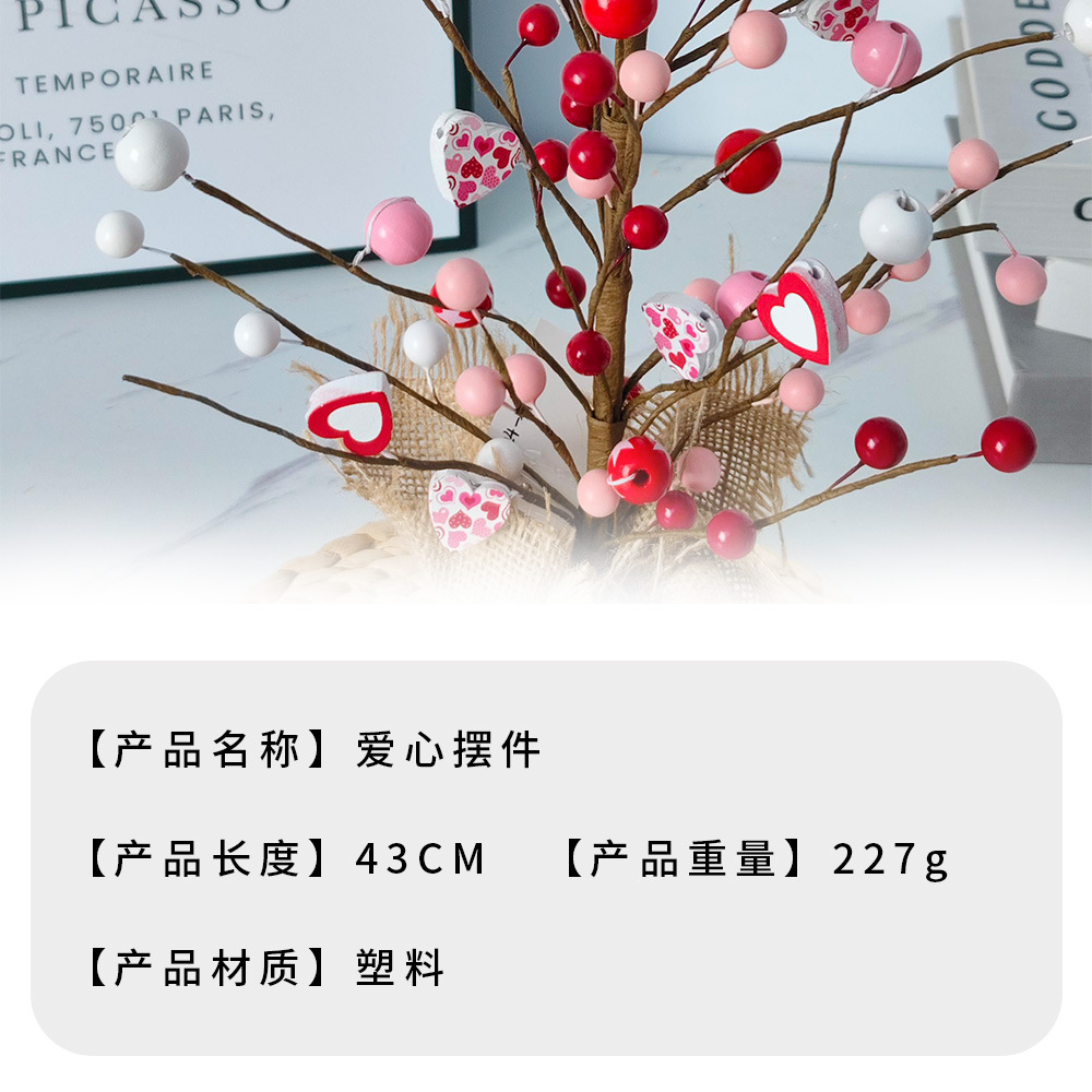 Día de San Valentín adornos de amor decoración de escritorio pequeño libro rojo enchufe de disparo de props de atmósfera decoración transfronteriza