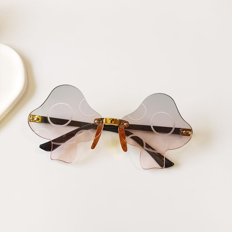 New Fashion Mushroom Shape Frame Children's Summer Uv Protection Sunglasses display picture 5
