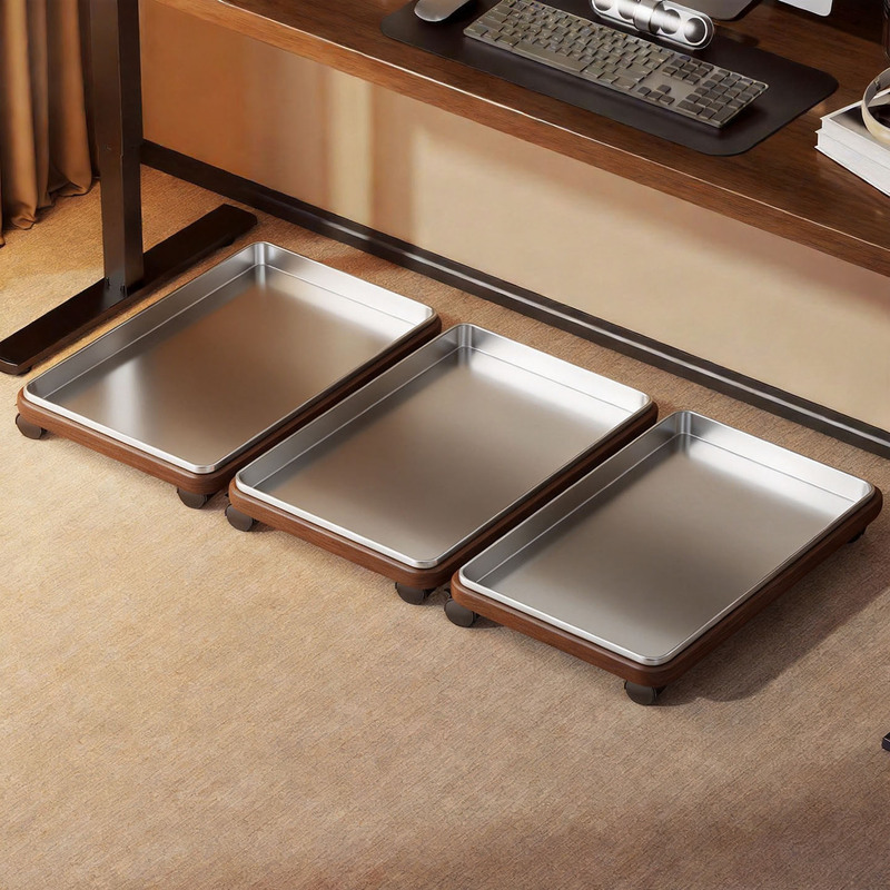 Desktop computer cabinet, computer desk, storage shelf, rolling cart, desktop computer case, cooling base, mobile tray rack