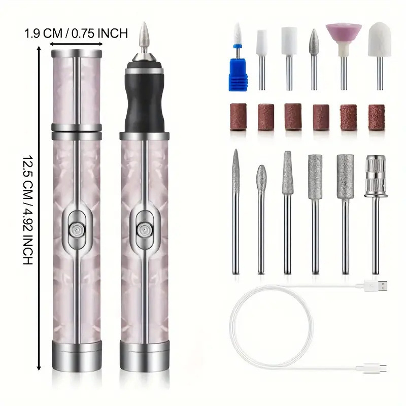 家用迷你打磨抛光工具便捷电动美甲打磨机卸甲机器电动磨甲美甲器|undefined