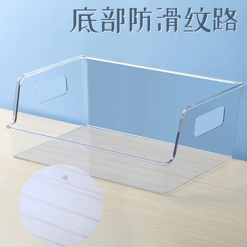 Acrylic transparent bookshelf large capacity thickened book stand desktop book storage box reading reading rack for primary school students