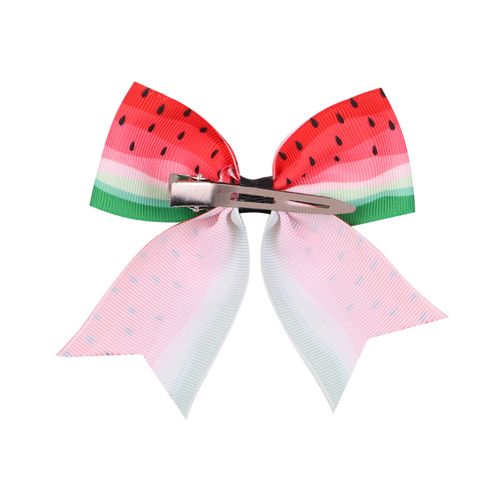 European And American Fruit Print Bow-knot Duckbill Clip Children's Hairpin display picture 4