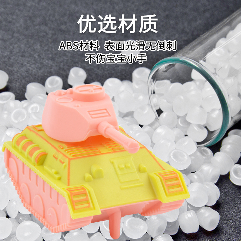 Simulación mini tanque de dibujos animados niños tire volver coche bebé juguetes educativos kindergarten pequeño regalo al por mayor