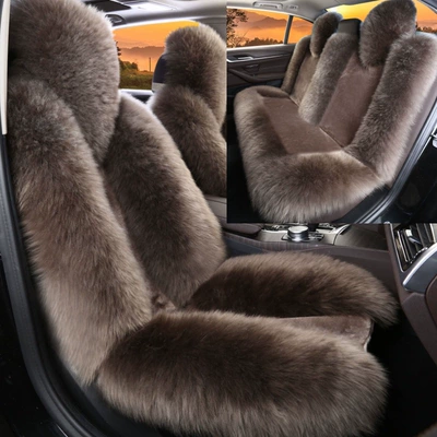 Universal seat cover – Winter wool car seat cushion plush - grand-ambition-in-new-gray-the-vehicle-has-five-seats