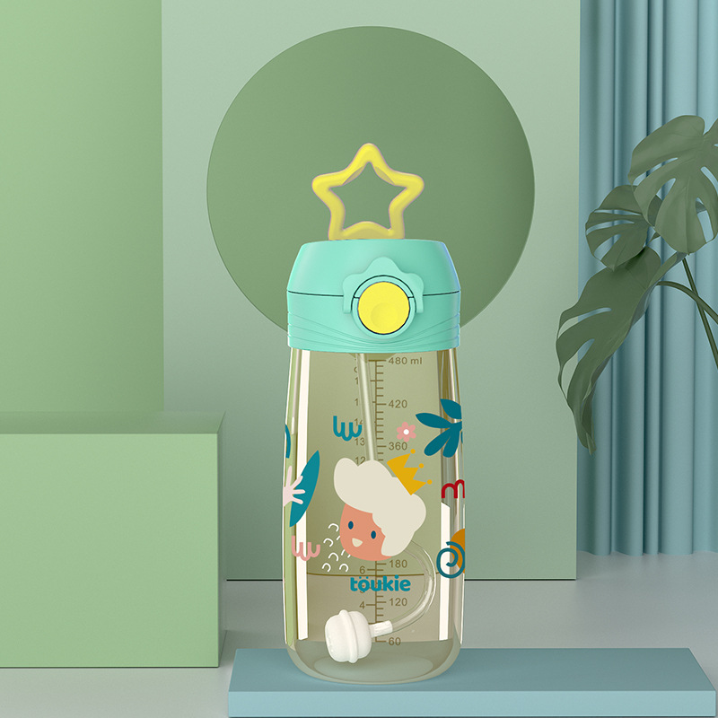 Taza de agua PPSU para niños taza de bebida para bebés taza de entrenamiento taza de paja de jardín de infantes a prueba de fugas para bebés OEM