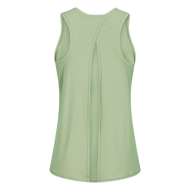 Chaleco deportivo sin mangas de secado rápido transfronterizo de verano para mujer running fitness Top blusa suelta estiramiento ropa de yoga desnuda