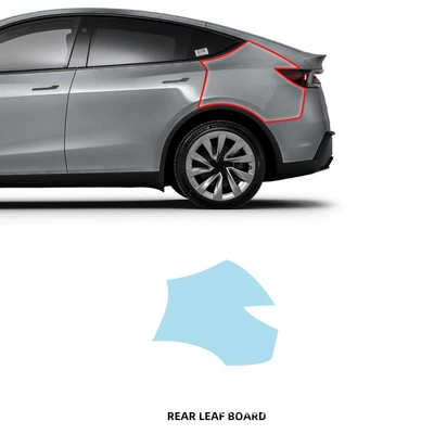 paint mask PPF, Car paint protective film - single-rear-fender-tpu-transparent-protective-film-new-version-of-model-y-in-2025