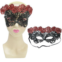 黑色蕾丝面罩lace mask万圣化妆舞会圣诞节面具性感女面罩蕾丝眼