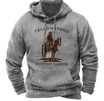 21 primavera y otoño popular suéter transfronterizo europeo y americano tendencia callejera para hombres Viking Myth sudadera con capucha con estampado digital