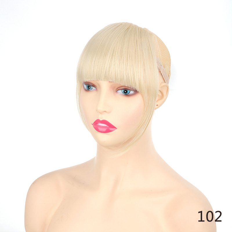 Peruca com costeletas, franja, franja de ar, extensão de cabelo com costeletas, fio de alta temperatura_voghion.com