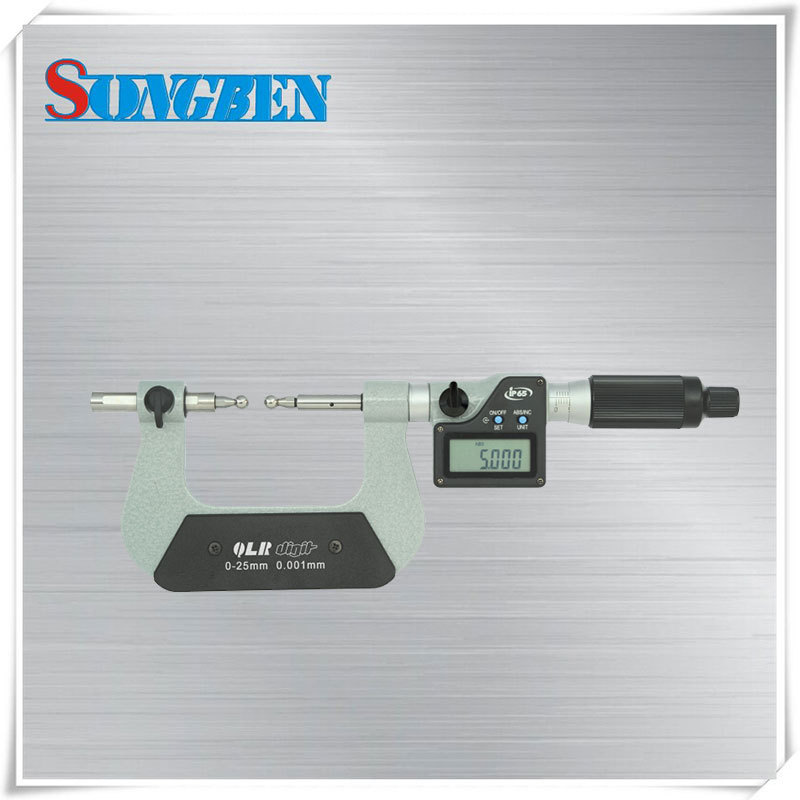 青量电子齿轮千分尺25-50mm外径千分尺247-12-410测头另配