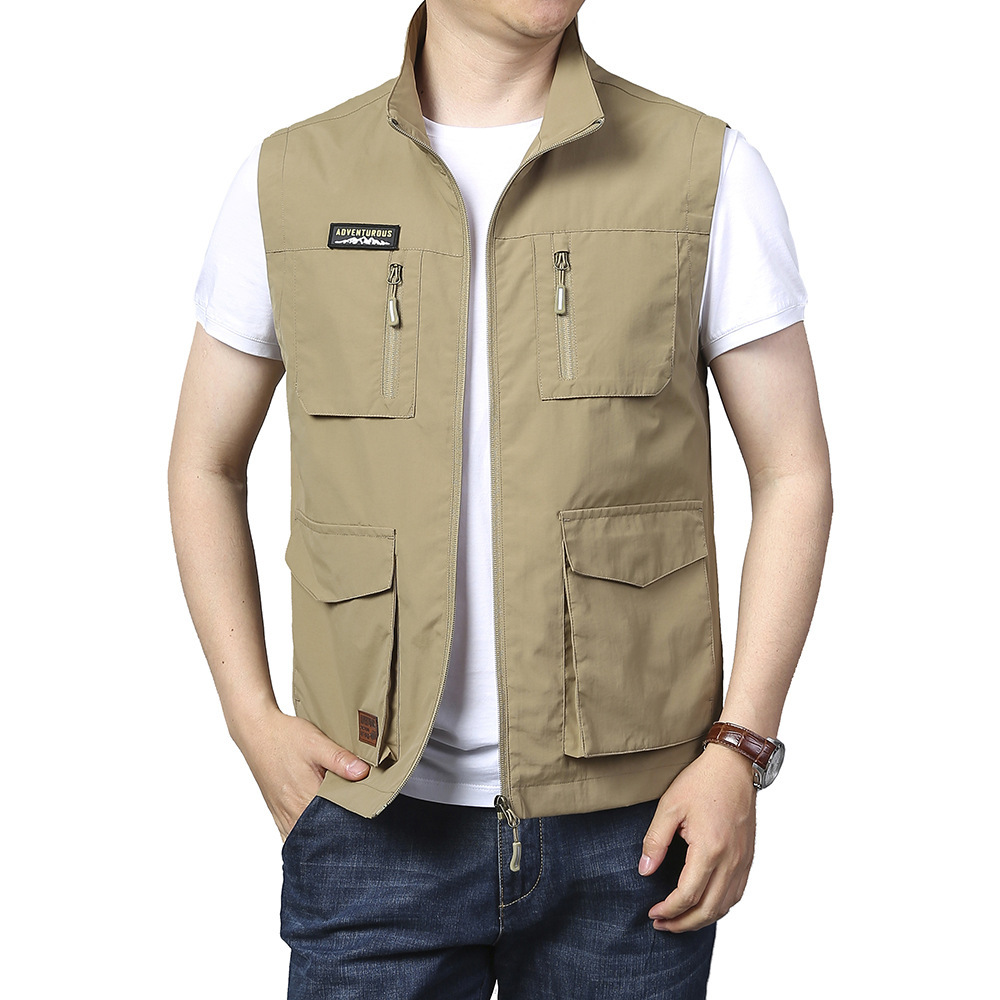 카키 [고품질 - 포켓 6개 + 벨크로 OEM 가능]