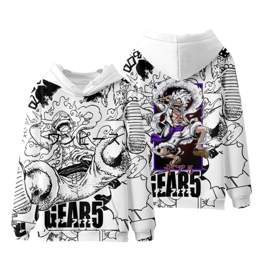 Весна и осень, Новый японский аниме One Piece Luffy, такой же свитер с капюшоном, мужская повседневная куртка с 3D-цифровым принтом, Женская