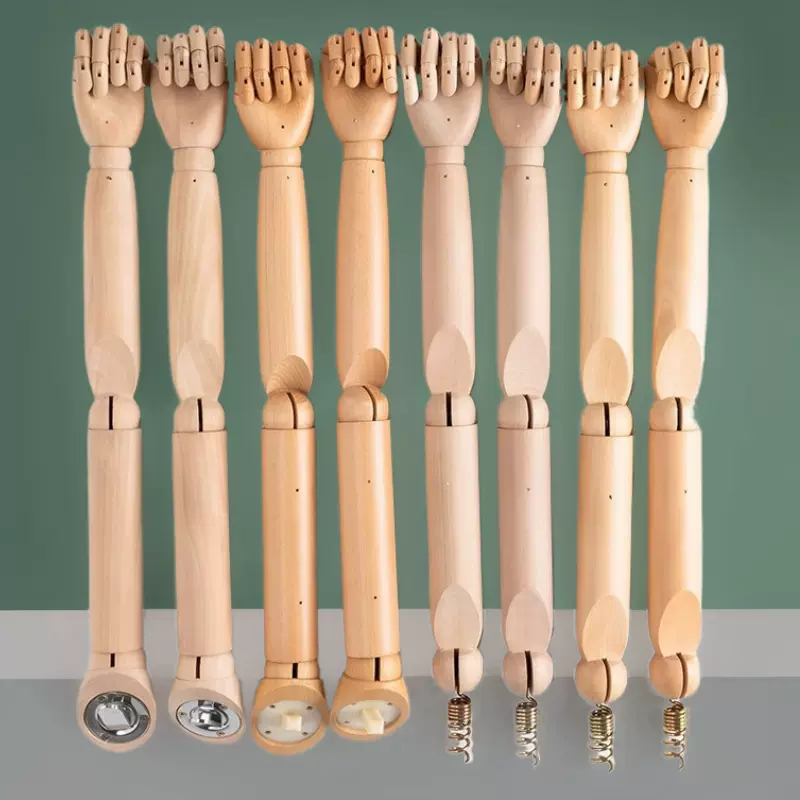 定制男女模特道具实木手臂活动关节服装展示假肢配件道具模特替换