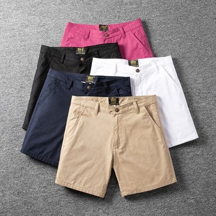 2025 Summer New Retro Distressed Five-Point Pants Hong Kong Style Versatile Slim Men's Casual Shorts Fashionable and Simple Style