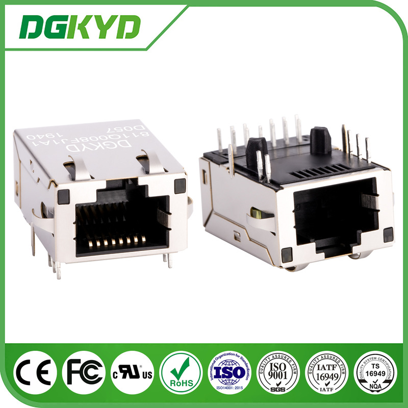 Rj45 Female Interface Network Port Socket 6U Ethernet Connector Dgkyd811Q008Fj1A1D057 Rj45 Female Interface Network Port Socket 6U Ethernet Connector Dgkyd811Q008Fj1A1D057