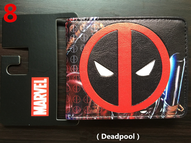Deadpool deadpool cartera corta Marvel Avengers superhéroe pu cambio cartera