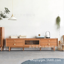 舜伊家具北美樱桃木电视柜小户型客厅储物柜简约日式地台视听柜