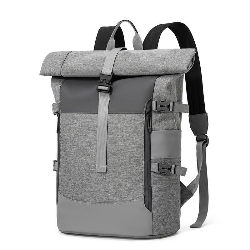 New cross-border casual unisex backpack, lightweight expandable travel backpack, laptop bag, school bag for middle and high school