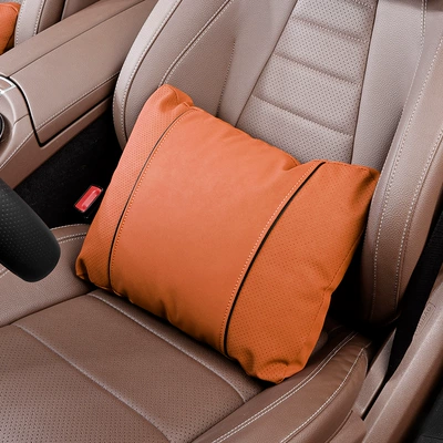 Headrest — Set, Car Interior Neck Pillow - type-k-ideal-orange-1-waist-support