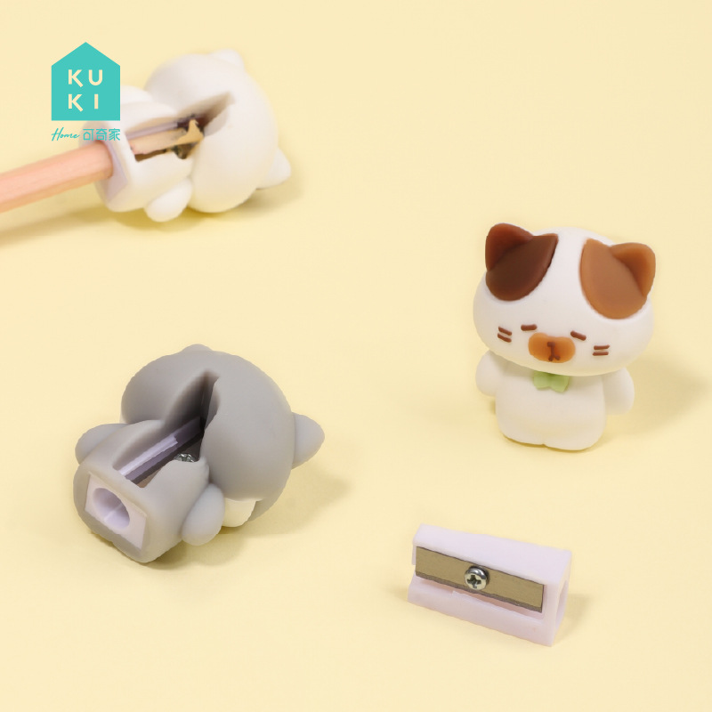Cuchillo de lápiz KUKI KOKI para niños, dispositivo de transferencia de lápiz manual, cuchillo de lápiz de muñeca creativo especial para estudiantes de primaria
