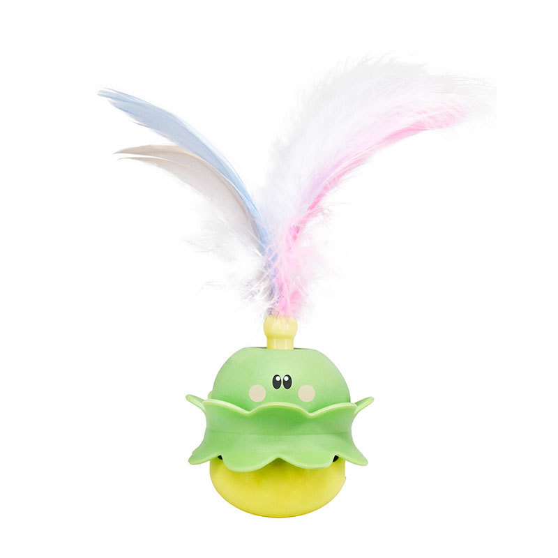 Gato juguete de gato, gato, bola de menta, madera, plumas, bordas, artículos para mascotas.