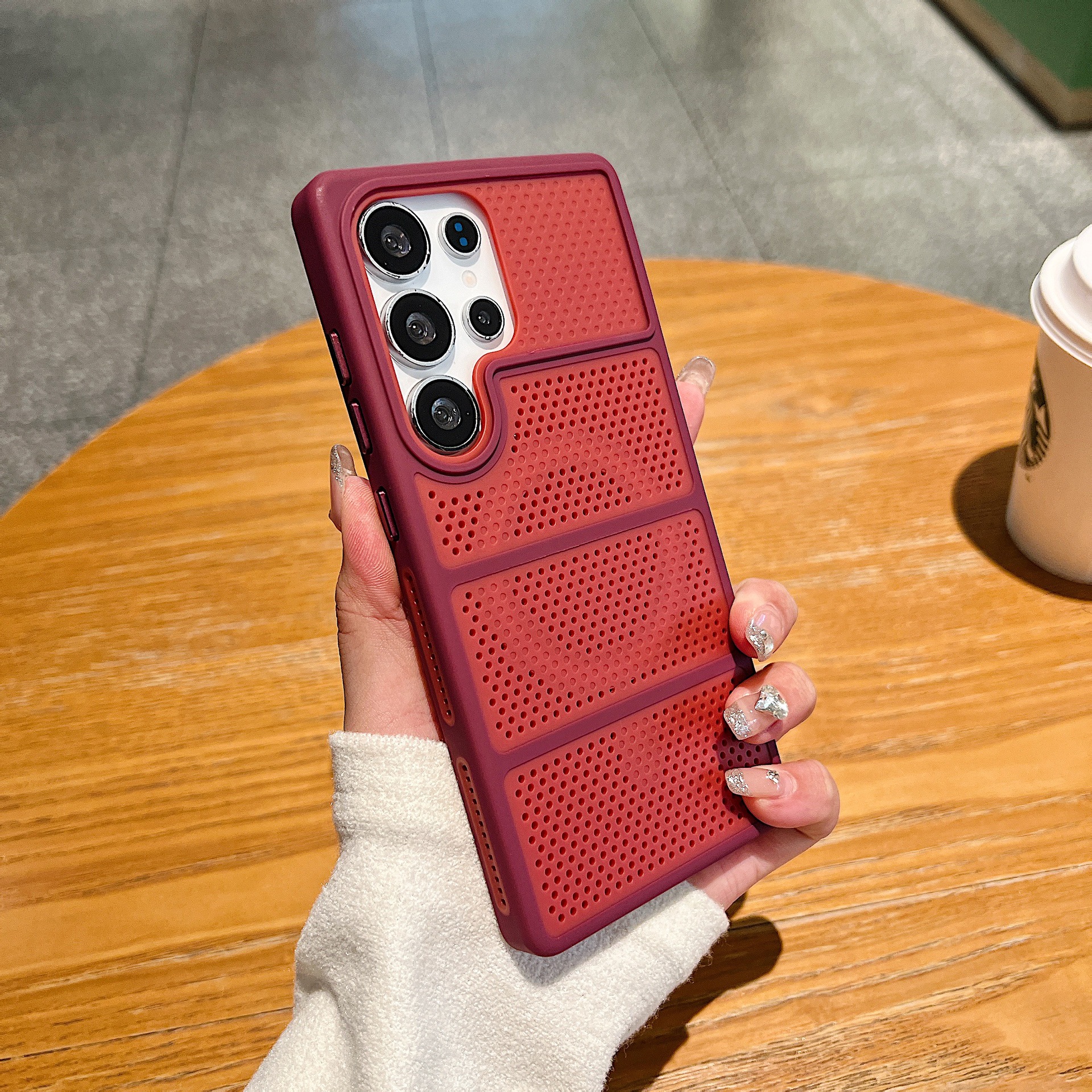 Two-color heat dissipation magnetic suction [red]