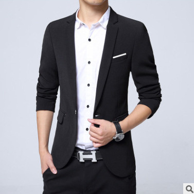 Foreign Trade Amazon Wish AliExpress Men's Casual Small Suit Men's Best Man's Clothing Korean Slim-fit Small Suit Men's Clothing