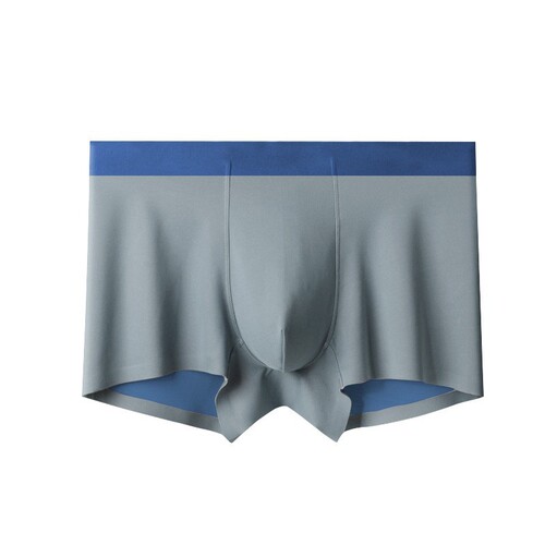 Men's Seamless Underwear Boxer Shorts  Autumn and Winter Double-sided Men's Underwear Silk Lined Light Luxury
