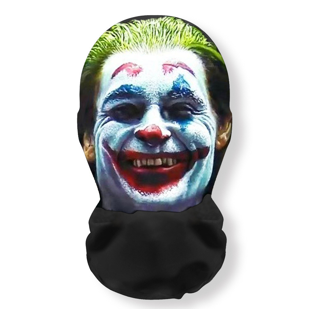 Máscara 3D de payaso para la cara completa, accesorios de terror para Halloween, máscara de broma para fiestas y bailes, protección UV
