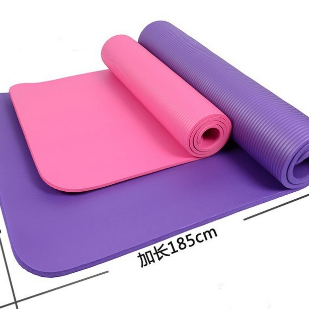跨境tpe瑜伽垫单色双面防滑加厚健身垫舞蹈减震隔音运动垫批发