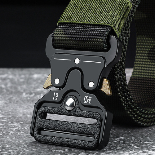 Cobra tactical belt for men and women canvas nylon belt special forces outdoor multi-functional military training camouflage pants belt for men