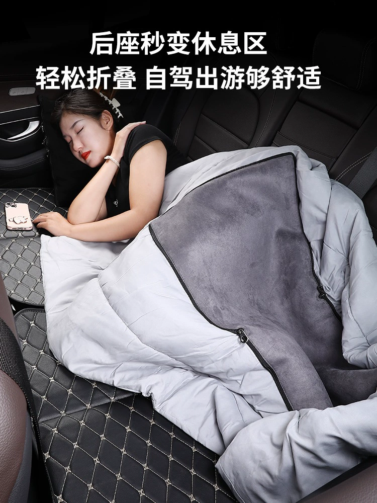 Foldable handheld children's inflatable mattress for traveling