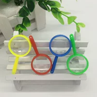 Пластиковая ручная маленькая лупа, прямая поставка завода, 2,5×5 см