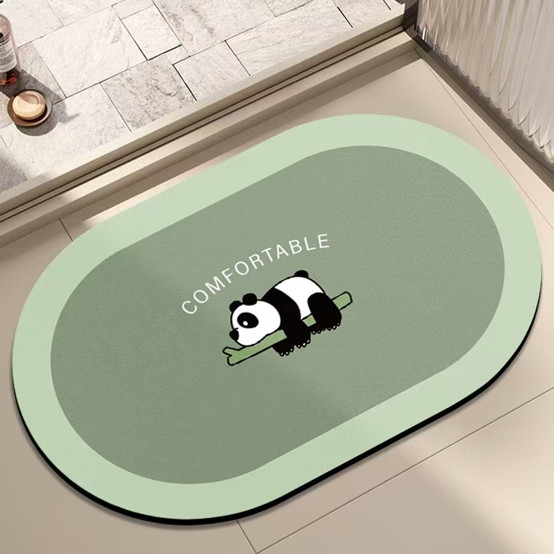 Badmat cartoon panda absorberend en antislip_voghion.com