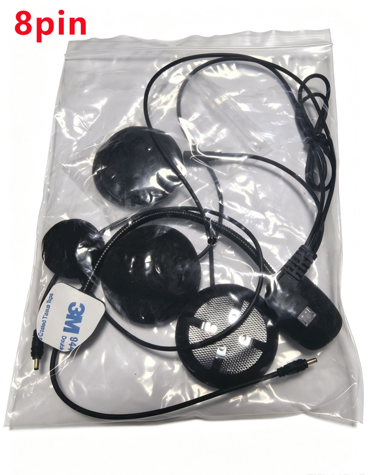5-pin/8-pin interface dedicated motorcycle helmet Bluetooth headset with high-definition sound quality and noise reduction helmet intercom headset