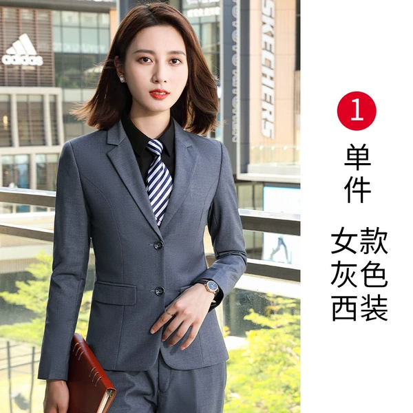 【Women's Fund】 Single-gray suit