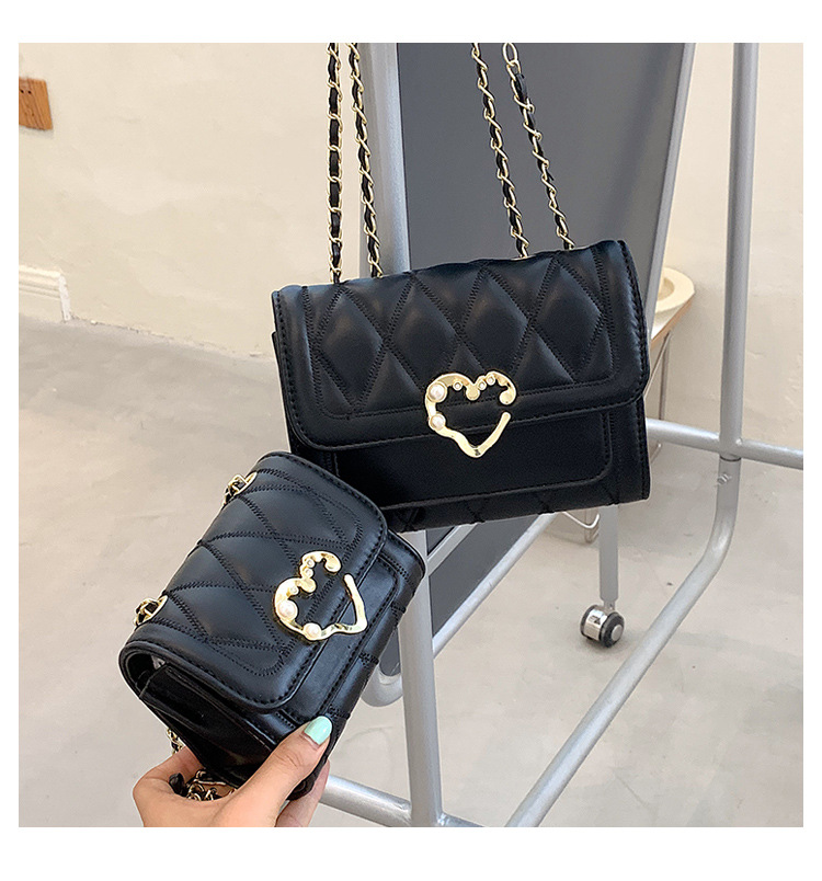 Wholesale Heart-shaped Buckle Messenger Shoulder Small Square Bag Nihaojewelry display picture 184