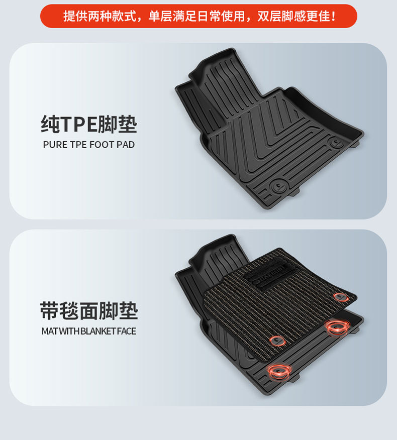 Suitable for Lexus Es200 Es300H Rx300 Rx350H Special All-Weather Tpe Car Floor Mats