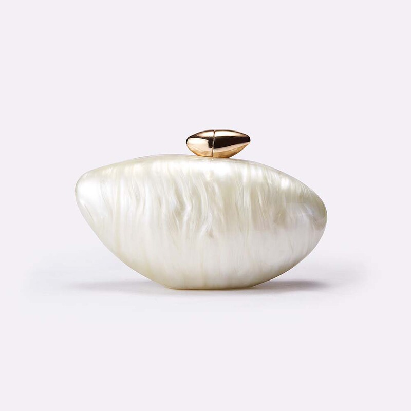 New Transparent Bag for Women, Fashionable Bullet-Shaped Acrylic Simple Evening Bag, Clutch Bag for Women