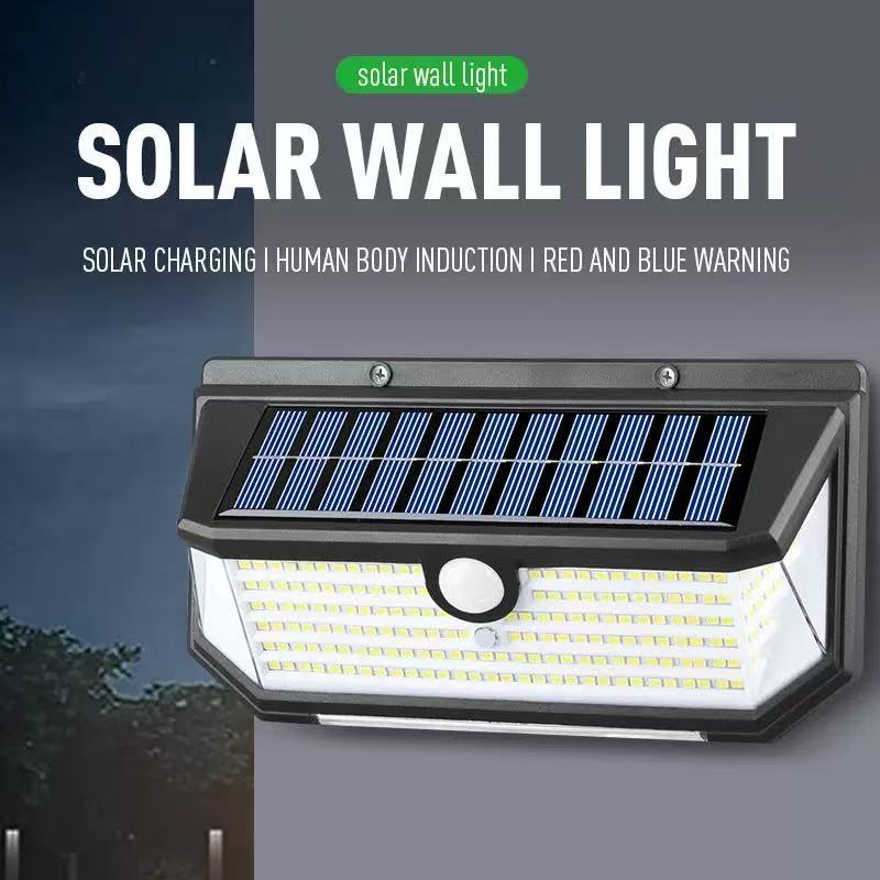 Transfronterizos LED solar de pared de inducción humana 118 lámparas de jardín lámpara solar de calle impermeable paisaje lámpara de patio